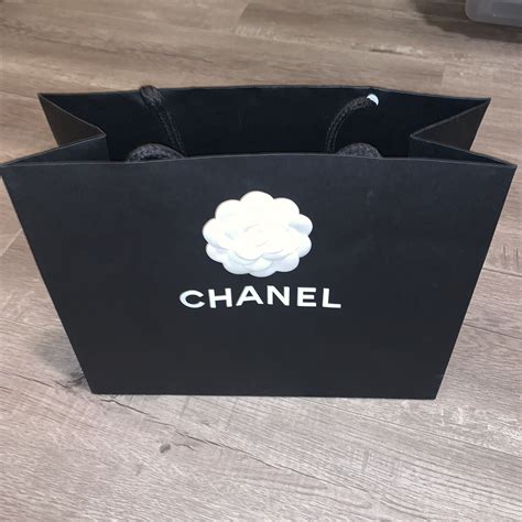 chanel print bag|Chanel paper shopping bag.